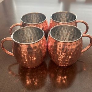 Set of 4 Moscow Mule mugs